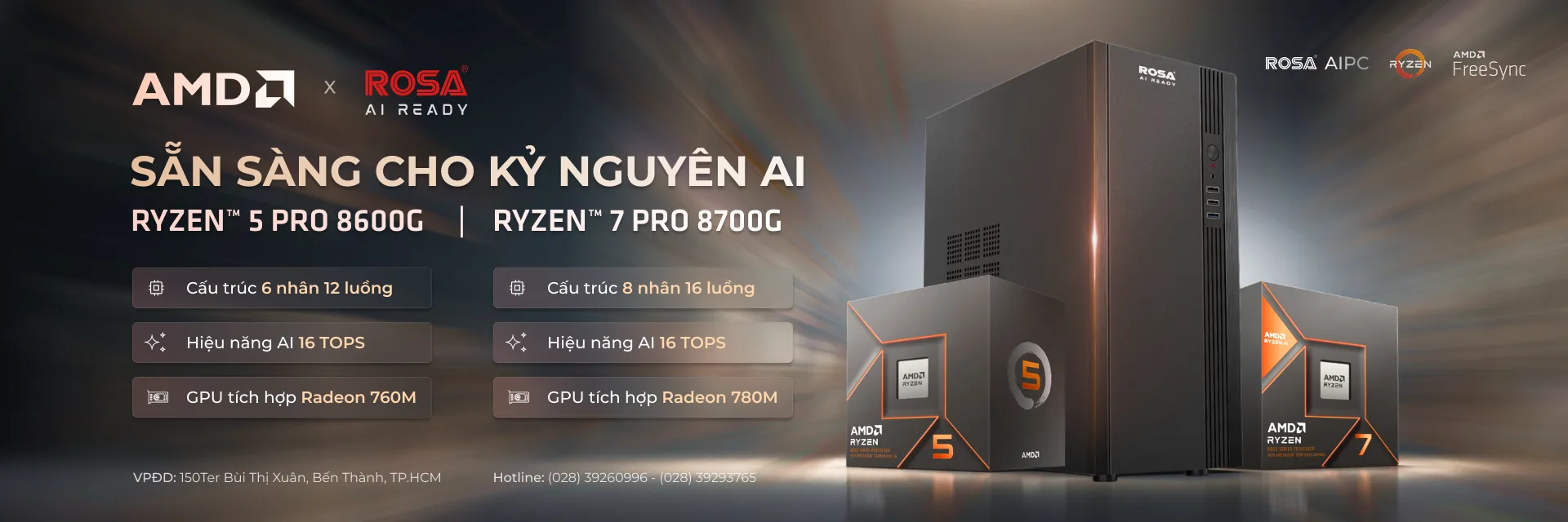 Banner sản phẩm ROSA Computer